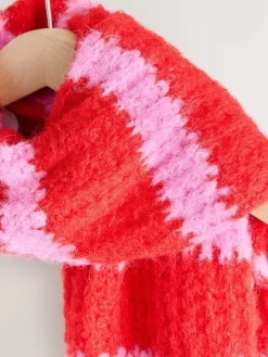 - Knitted Wool Blend Striped Scarf*Next Discount