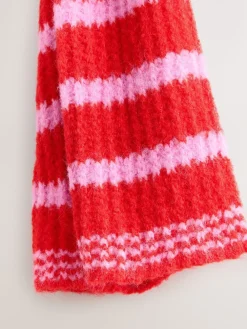 - Knitted Wool Blend Striped Scarf*Next Discount