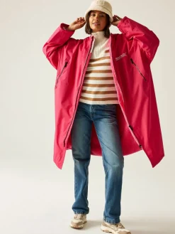 Roze - - Waterdichte omkleedjas voor volwassenen*Regatta Clearance