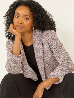 - Petite Boucle Stretch Blazer*Roman