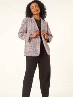 - Petite Boucle Stretch Blazer*Roman