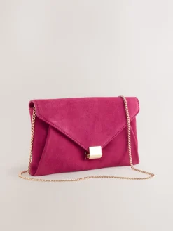 Roze - Suède clutch*Next Discount