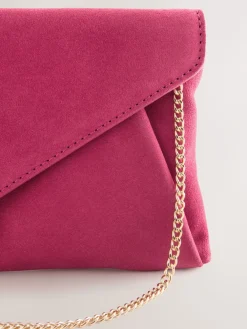 Roze - Suède clutch*Next Discount