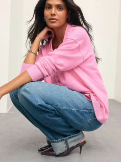 Roze - Superzacht V-hals vest met zakken*Next Outlet