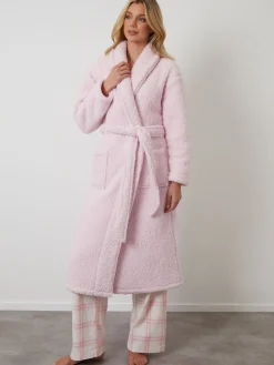 - Cosy Borg Dressing Gown*Threadbare Clearance