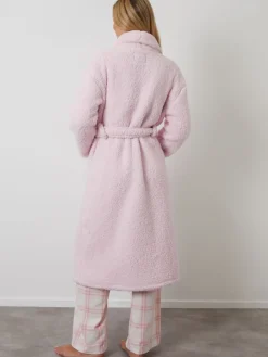 - Cosy Borg Dressing Gown*Threadbare Clearance