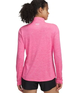Roze - Tech Twist sweatshirt met 1/2 rits*Under Armour New