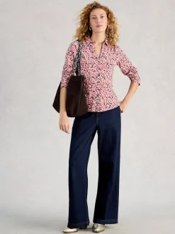 Roze - jersey Annie overhemd*White Stuff Sale