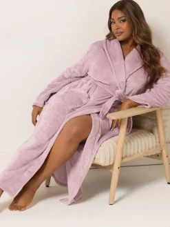 - Super Luxe Maxi-badjas met sjaalkraag*Yours Curve Hot