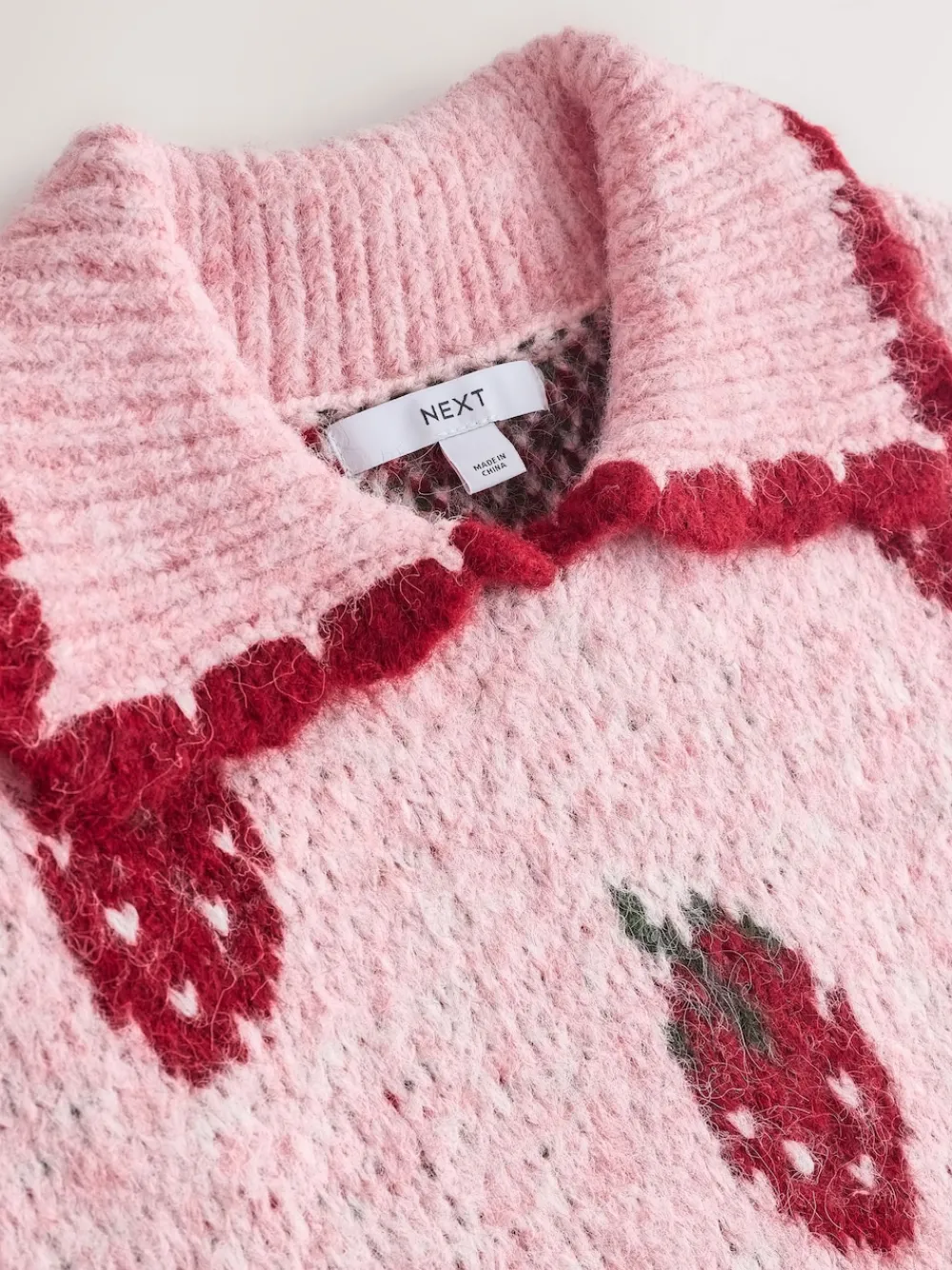 Roze aardbei - Sleeveless Knitted Tank Top With Wool*Next Clearance