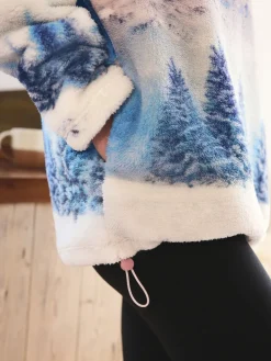 - Borg fleece top met print*Next Online