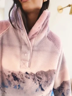 - Borg fleece top met print*Next Online