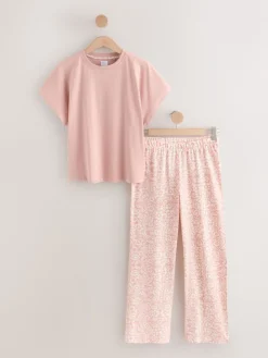 Roze bloemen - Pyjama met korte mouwen*Next Outlet