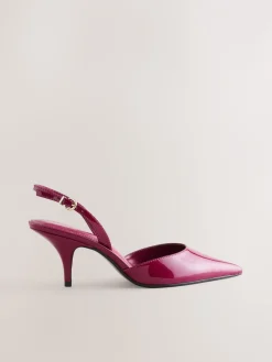 - Forever Comfort® Pointed Toe Curvy Slingback Heels*Next