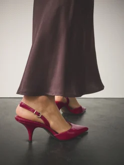 - Forever Comfort® Pointed Toe Curvy Slingback Heels*Next