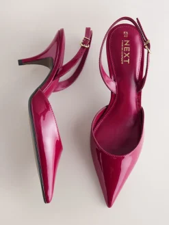 - Forever Comfort® Pointed Toe Curvy Slingback Heels*Next