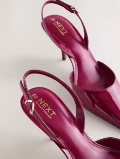 - Forever Comfort® Pointed Toe Curvy Slingback Heels*Next