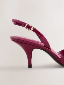 - Forever Comfort® Pointed Toe Curvy Slingback Heels*Next