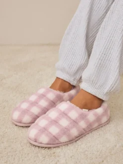- Quilted Faux Fur Shoot Slippers*Next