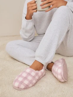 - Quilted Faux Fur Shoot Slippers*Next
