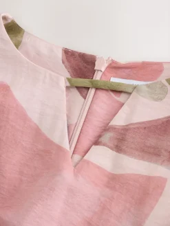 - V-Neck 3/4 Length Sleeve Maxi Kaftan Dress*Next New