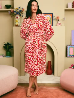 - Leopard Print Fleece Robe*Eleanor Bowmer Sale
