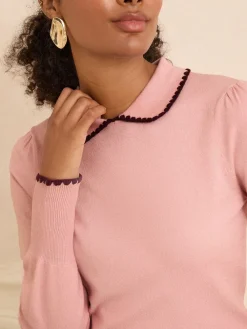 - gebreide trui met kraag*Love & Roses Sale