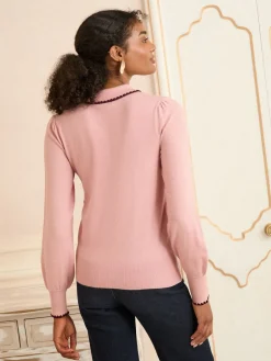 - gebreide trui met kraag*Love & Roses Sale