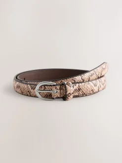 Roze met slangenprint - Smalle PU-riem*Next Online