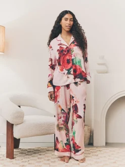 - - Satijnen pyjama met knopen*B by Ted Baker Online