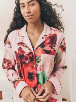 - - Satijnen pyjama met knopen*B by Ted Baker Online