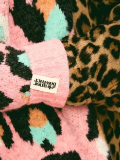 - geruite wanten met lippenmotief*Eleanor Bowmer Sale