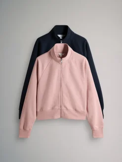 - 2 Pack Zip Cropped Funnel Neck Jackets*The Set Clearance