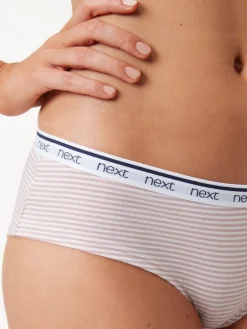 - 4 Katoenen slipjes met logotailleband*Next Discount