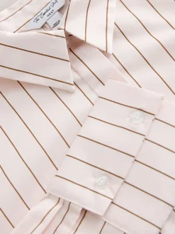 Roze/bruin - Fitted Stretch Essential Long Sleeve Shirt*Next Hot