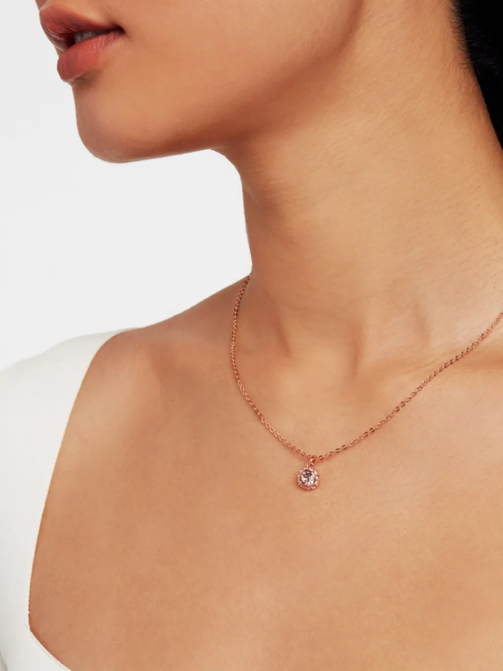 - Tone SOLTELL: Solitaire halsketting met glinsterende kristallen*Ted Baker Sale