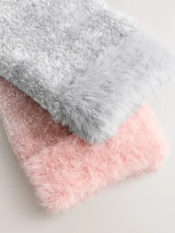 - 2 paar knusse fluwelen sokken*Next Sale