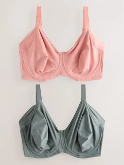 - F-K cup onderarm gladmakende niet gevulde beugelbeha's met minimaliserend ultiem comfort verpakking van 2*Next Best