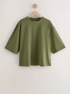 - T-shirts met ronde hals en driekwart mouwen van 100% katoen, set van 3*Next Hot