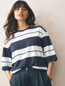 - T-shirts met ronde hals en driekwart mouwen van 100% katoen, set van 3*Next Hot