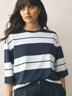 - T-shirts met ronde hals en driekwart mouwen van 100% katoen, set van 3*Next Hot