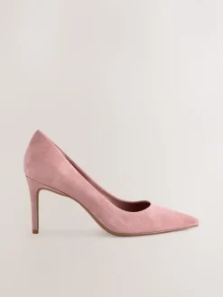 Rozenroze suède - Leren mid-court pumps*Next