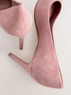 Rozenroze suède - Leren mid-court pumps*Next