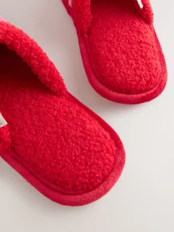 Roze/rood - Borg Mule Check Heart Slippers*Next Online