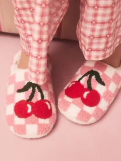 Roze/rood - Check Cherry Mule Slippers*Next Best
