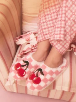 Roze/rood - Check Cherry Mule Slippers*Next Best
