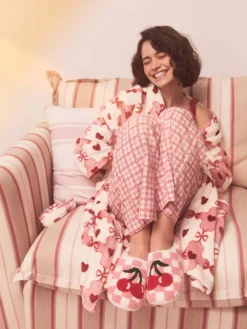 Roze/rood - Check Cherry Mule Slippers*Next Best