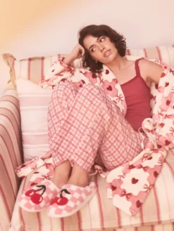 Roze/rood - Check Cherry Mule Slippers*Next Best