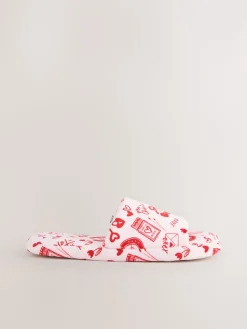 Roze/rood - Heart Plush Slider Slippers*Next