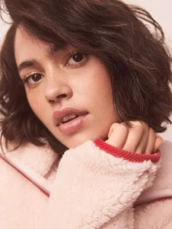 Roze/rood met hart - Borg Full Zip Fleece*Next Discount